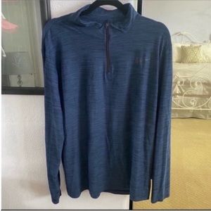 Men’s Navy Nike Long Sleeve 3/4 Zip Up Shirt Jacket Size Large